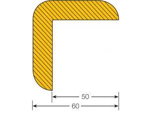 Magnetyczna osłona narożna - kątownik 60/60