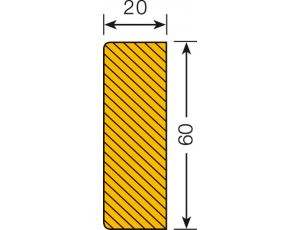 Magnetyczna osłona narożna - prostokąt 60/20